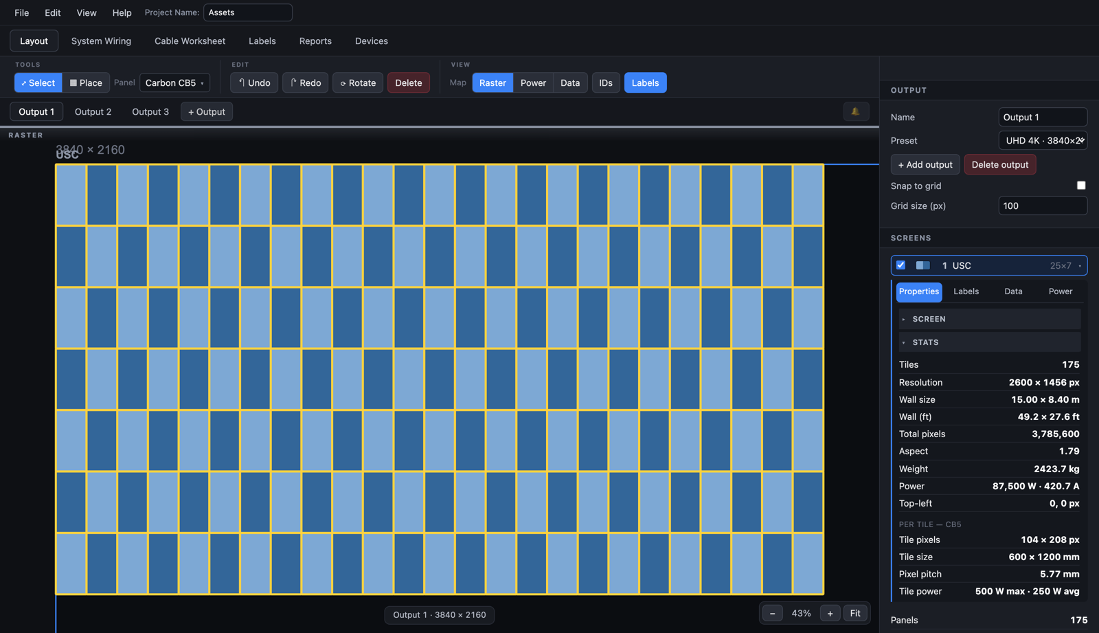 Screen stats